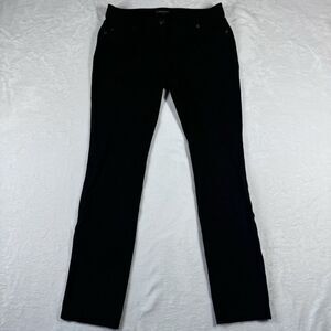 Eileen Fisher Black & Gray Damask Ponte Knit Slim Skinny Pants 2‎